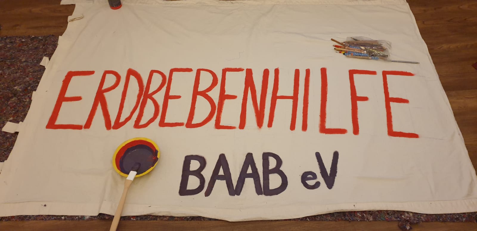Vorbereitung der Hilfsbanner